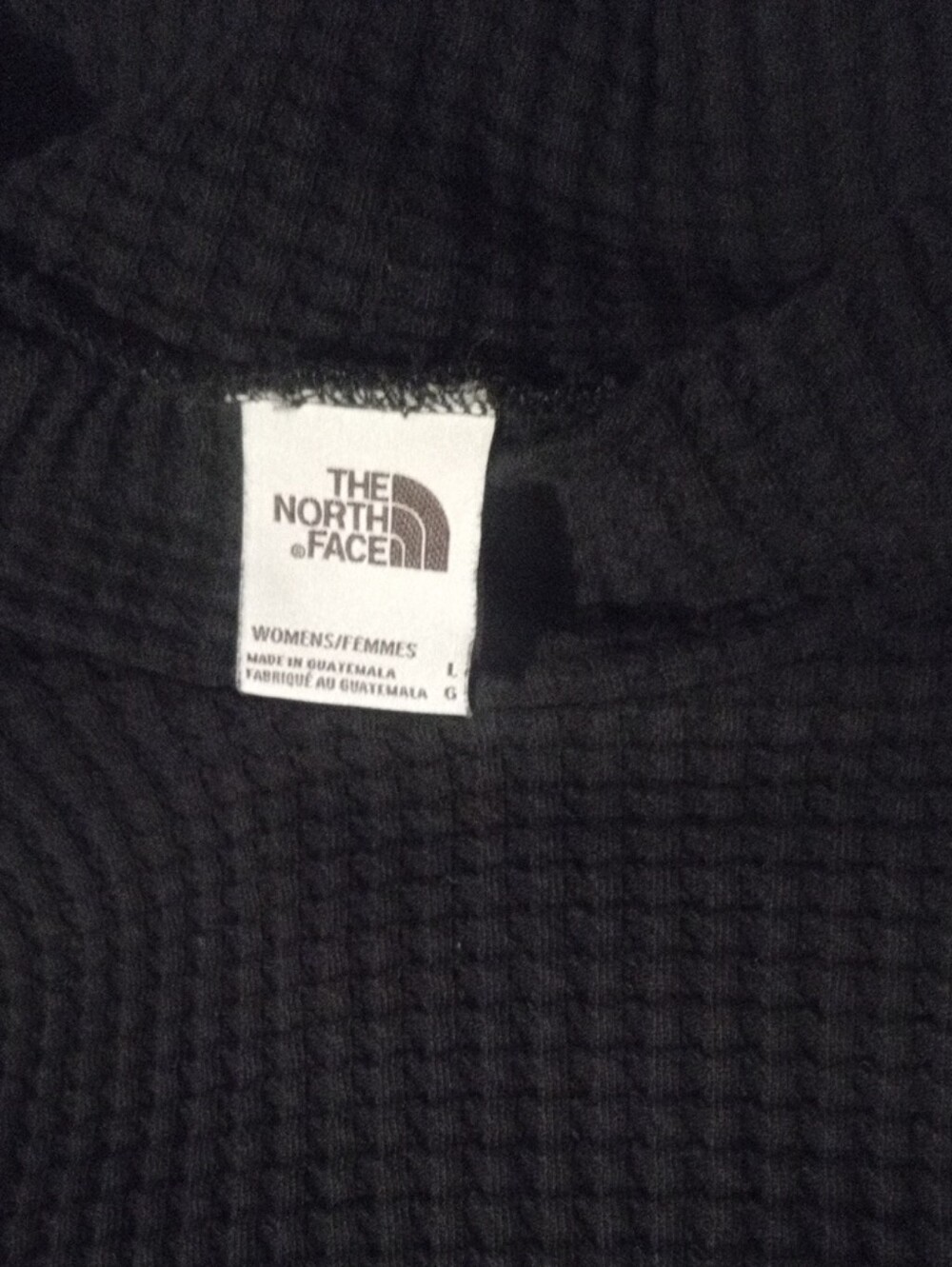 The North Face Black Waffle-Knit Crewneck Sweater